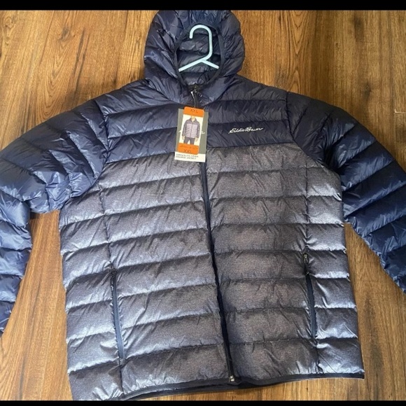 Eddie Bauer Men's EB650 CirrusLite Down Hooded Jacket, Atlantic Blue, Size XXL - Picture 1 of 1
